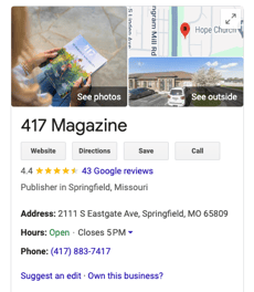 Google Listing